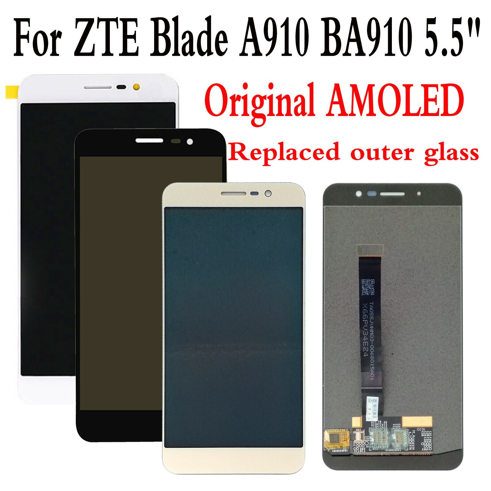 AMOLED ZTE ̵ A910  BA910 5.5 &LCD ÷..